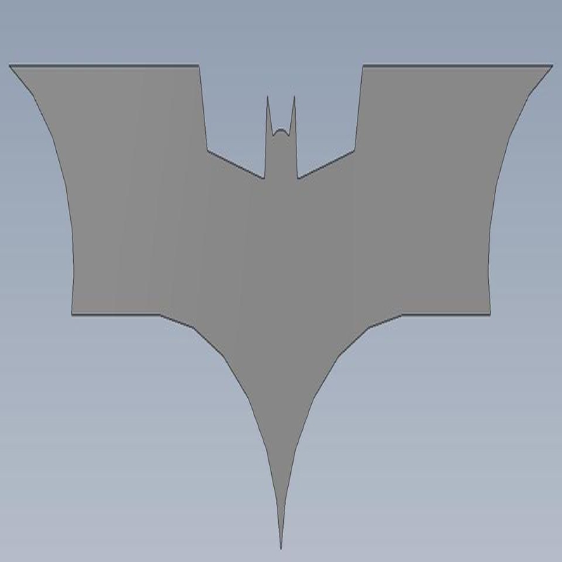 طرح بترنگ شوالیه تاریکی مناسب برای استفاده در دستگاه های cnc چوب و cnc لیزر - batarang the dark knight dxf file