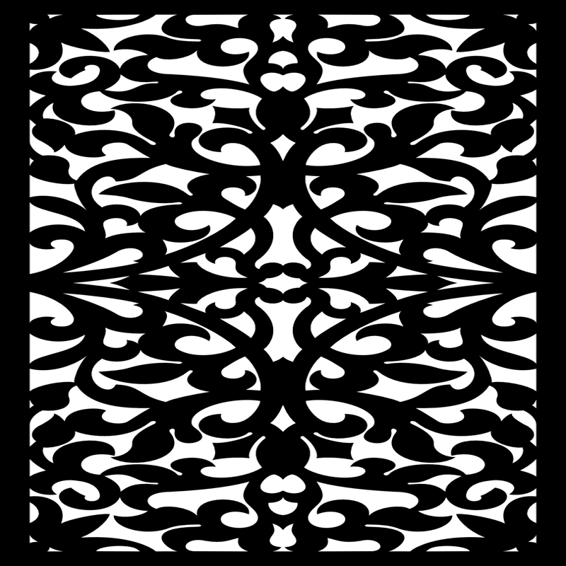 طرح با طرح گل بدون درز مناسب برای استفاده در دستگاه های cnc چوب و cnc لیزر - seamless floral pattern svg file