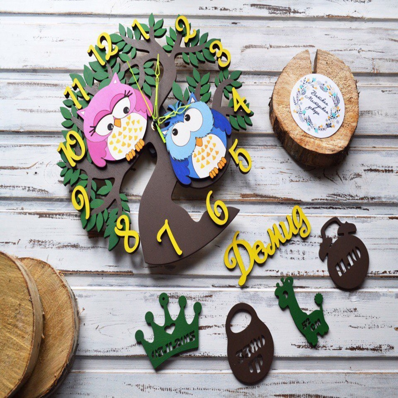 طرح ساعت بسیار زیبا مناسب برای استفاده در دستگاه های cnc چوب و cnc لیزر - cool laser cut clock cdr file