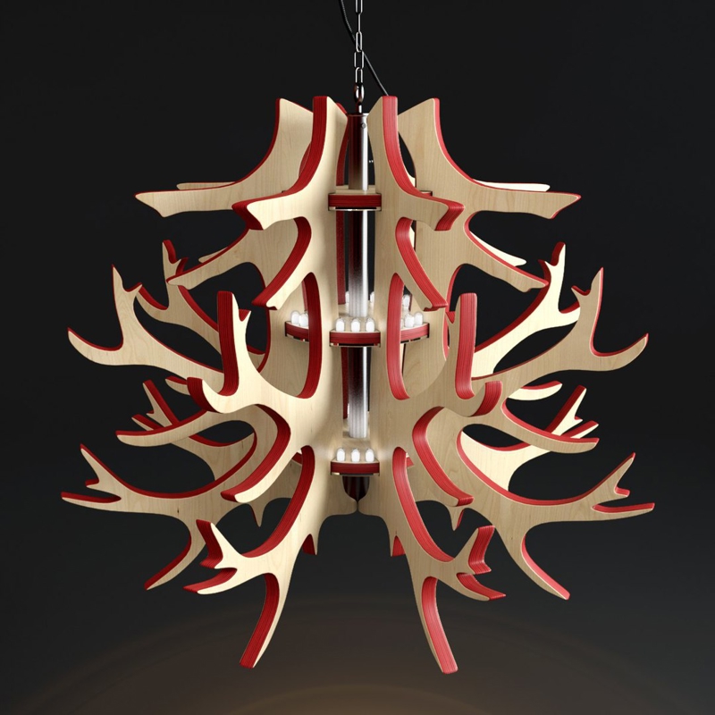 طرح چراغ روگا مناسب برای استفاده در دستگاه های cnc چوب و cnc لیزر - roga lamp laser cut cdr file