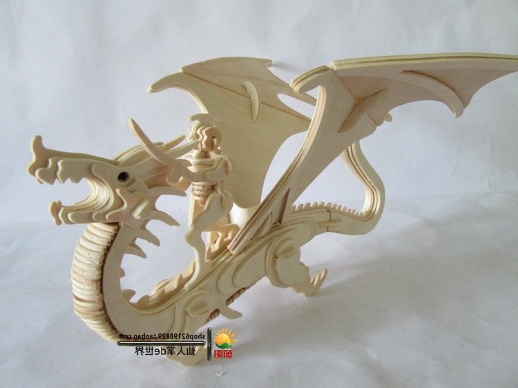 طرح سه میلی‌متری طرح dragonrider l مناسب برای استفاده در دستگاه های cnc چوب و cnc لیزر - dragonrider l 3 mm dxf file