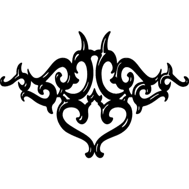 طرح با طرح اسکرول اکسنت مناسب برای استفاده در دستگاه های cnc چوب و cnc لیزر - scroll accent dxf file