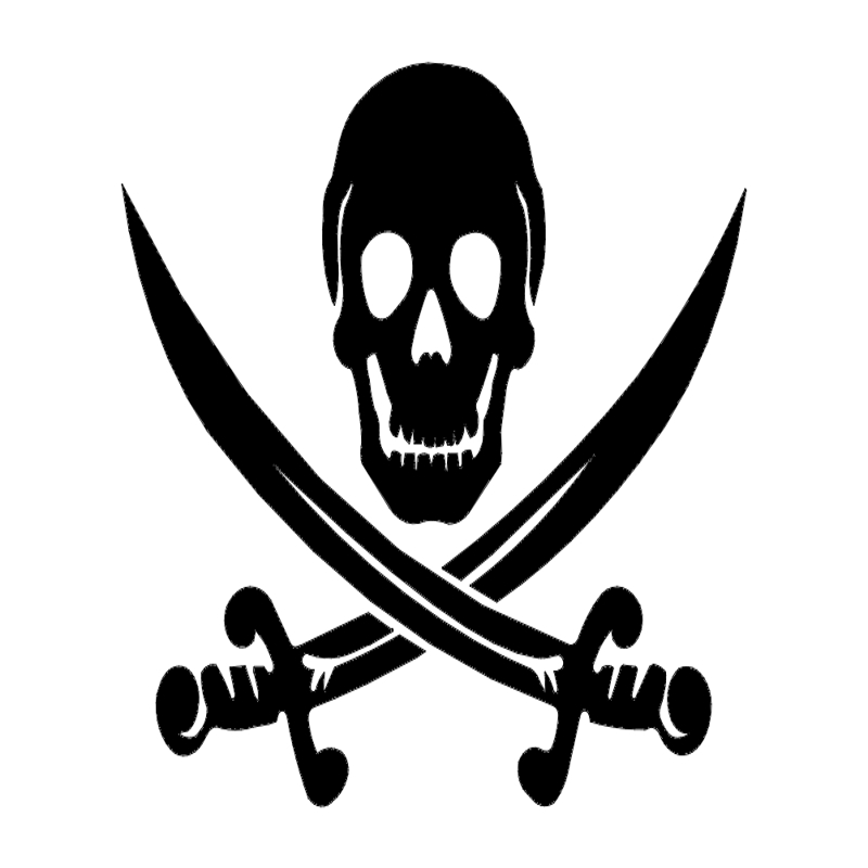 طرح جمجمه شمشیر مناسب برای استفاده در دستگاه های cnc چوب و cnc لیزر - skull swords dxf file