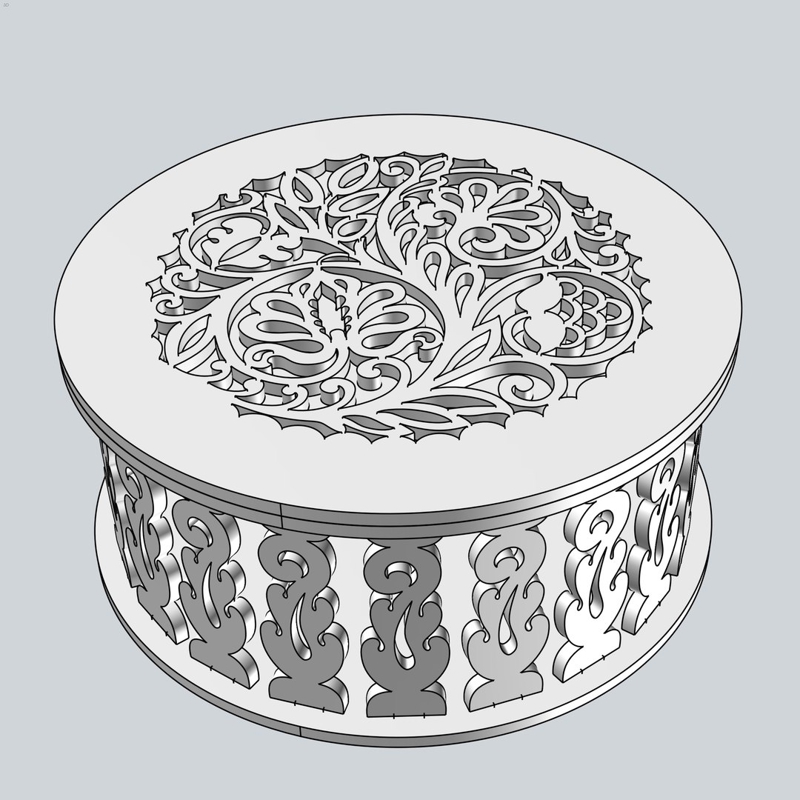 طرح نیتوچنیزا مناسب برای استفاده در دستگاه های cnc چوب و cnc لیزر - nitochniza dxf file