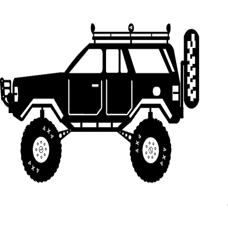 طرح جیپ چروکی مناسب برای استفاده در دستگاه های cnc چوب و cnc لیزر - jeep cherokee dxf file