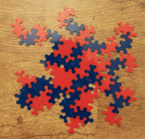 طرح کاشی‌های پلی‌هکس مایرز مناسب برای استفاده در دستگاه های cnc چوب و cnc لیزر - laser cut myers polyhex tiles