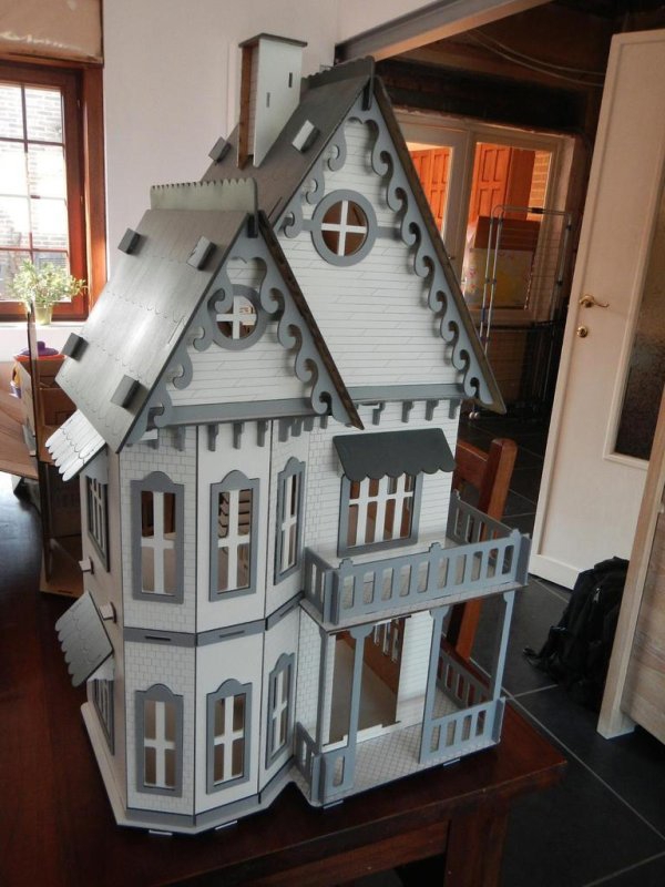 طرح خانه گوتیک مناسب برای استفاده در دستگاه های cnc چوب و cnc لیزر - laser cut gothic house