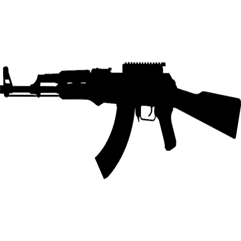 طرح تفنگ ۴ مناسب برای استفاده در دستگاه های cnc چوب و cnc لیزر - gun 4 dxf file