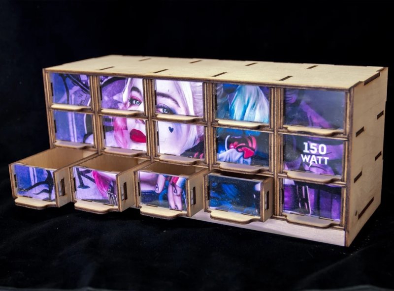 طرح جعبه‌های کوچک ذخیره‌سازی مناسب برای استفاده در دستگاه های cnc چوب و cnc لیزر - laser cut small storage boxes