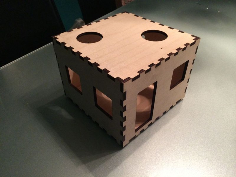 طرح خانه موش مناسب برای استفاده در دستگاه های cnc چوب و cnc لیزر - laser cut mouse house dxf file