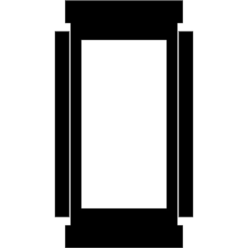 طرح پنجره ساده مناسب برای استفاده در دستگاه های cnc چوب و cnc لیزر - simple window dxf file
