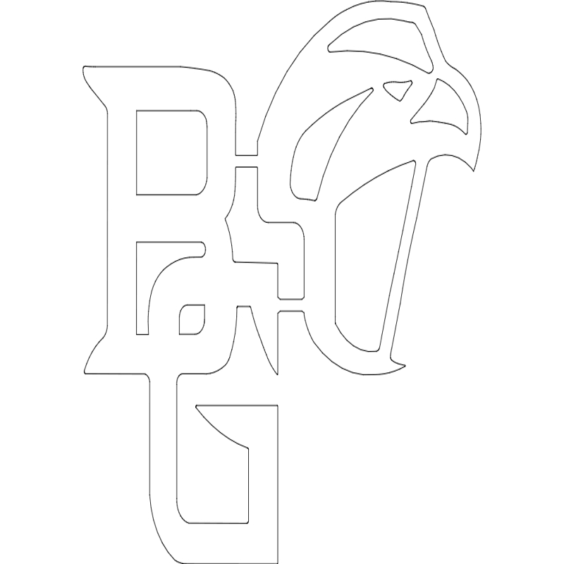 طرح بولینگ گرین فالکونز مناسب برای استفاده در دستگاه های cnc چوب و cnc لیزر - bowling green falcons dxf file