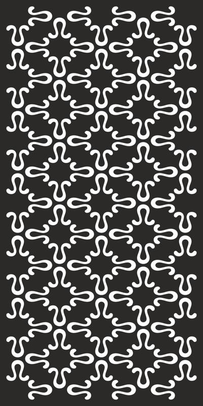 طرح الگوی انتزاعی ساده سیاه و سفید مناسب برای استفاده در دستگاه های cnc چوب و cnc لیزر - simple abstract black and white pattern cdr file