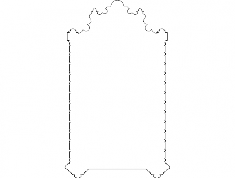 طرح تزیینات تزئینی مناسب برای استفاده در دستگاه های cnc چوب و cnc لیزر - ornament deco dxf file