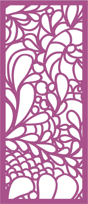 طرح پرده امنیتی تزئینی مناسب برای استفاده در دستگاه های cnc چوب و cnc لیزر - laser cut decorative security screen cdr file