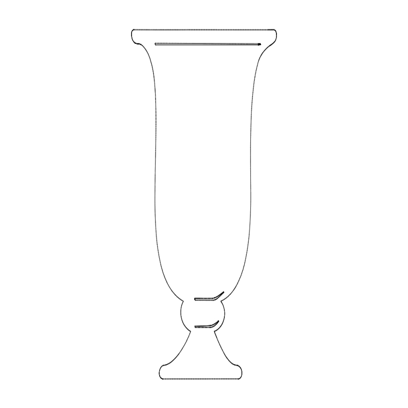طرح شیشه شات فانتزی مناسب برای استفاده در دستگاه های cnc چوب و cnc لیزر - fancy shot glass dxf file