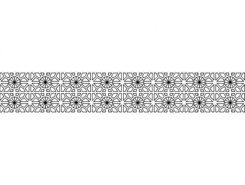 طرح جداکننده دیوار شماره ۷ مناسب برای استفاده در دستگاه های cnc چوب و cnc لیزر - wall separator 7 dxf file