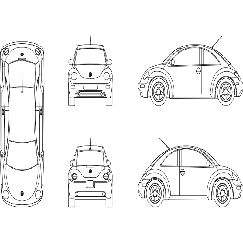 طرح سوسک مناسب برای استفاده در دستگاه های cnc چوب و cnc لیزر - beetle dxf file