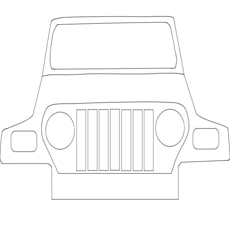 طرح جیپ مناسب برای استفاده در دستگاه های cnc چوب و cnc لیزر - jeep dxf file