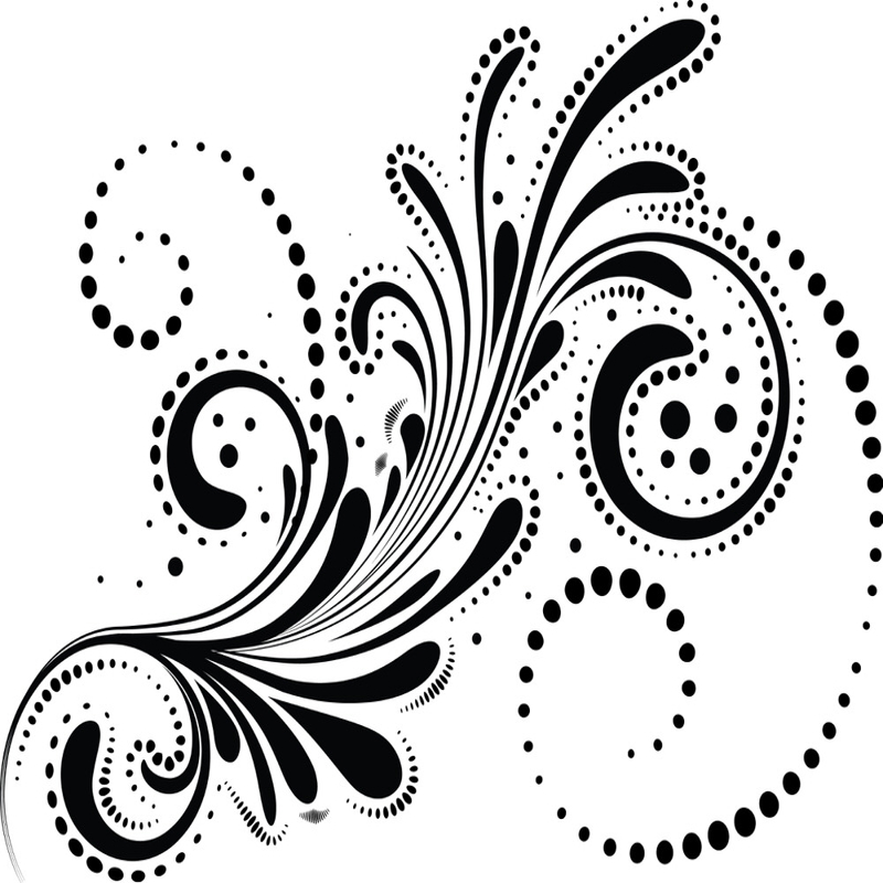 طرح المان طراحی چرخش آبستره مناسب برای استفاده در دستگاه های cnc چوب و cnc لیزر - abstract swirl design element eps file