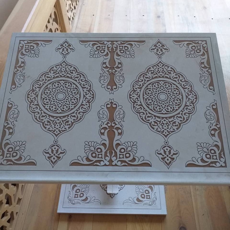 طرح جا قرآنی طرح ماه رمضان مناسب برای استفاده در دستگاه های cnc چوب و cnc لیزر - laser cut quran holder ramadan decoration quran stand cdr file