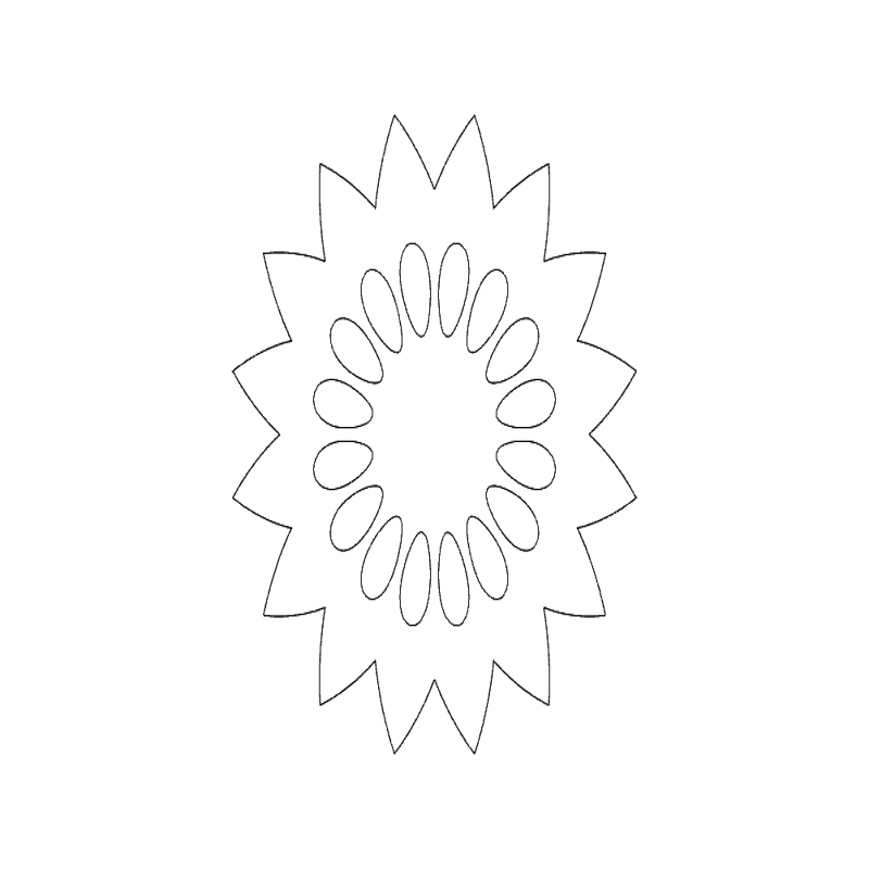 طرح گل مناسب برای استفاده در دستگاه های cnc چوب و cnc لیزر - flower design dxf file