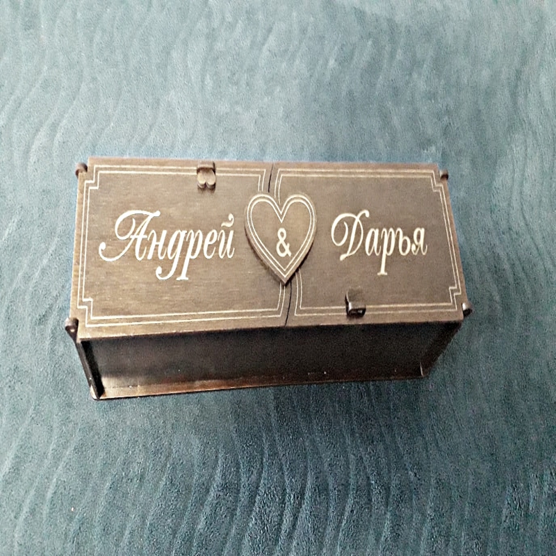 طرح جعبه نوشابه شخصی مناسب برای استفاده در دستگاه های cnc چوب و cnc لیزر - laser cut personalised wine box cdr file