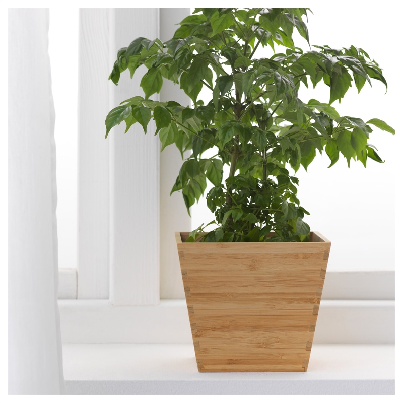 طرح جا گلدانی چوبی مناسب برای استفاده در دستگاه های cnc چوب و cnc لیزر - laser cut wooden plant pot flower holder cdr file