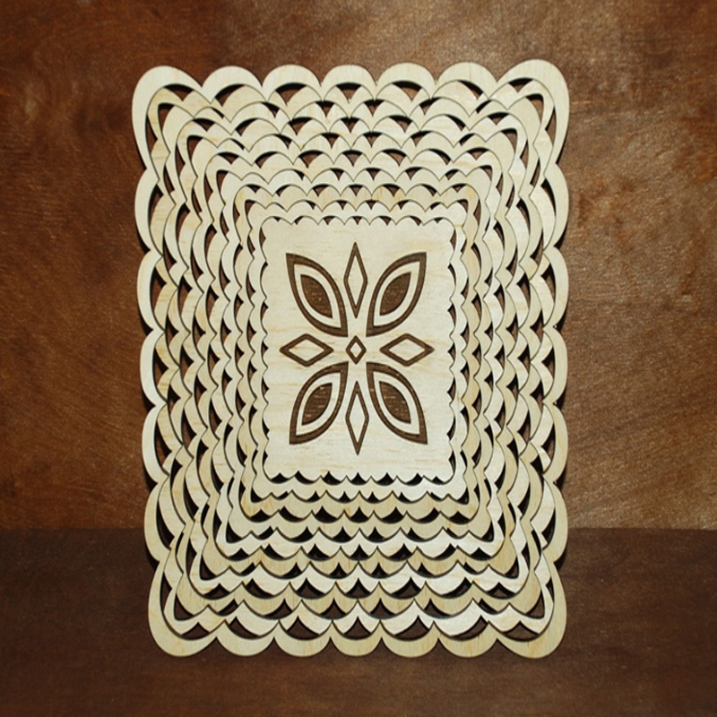 طرح سینی چوبی تخته سه لا توس 4 میلی متر مناسب برای استفاده در دستگاه های cnc چوب و cnc لیزر - laser cut wooden tray plate 4mm birch plywood cdr file