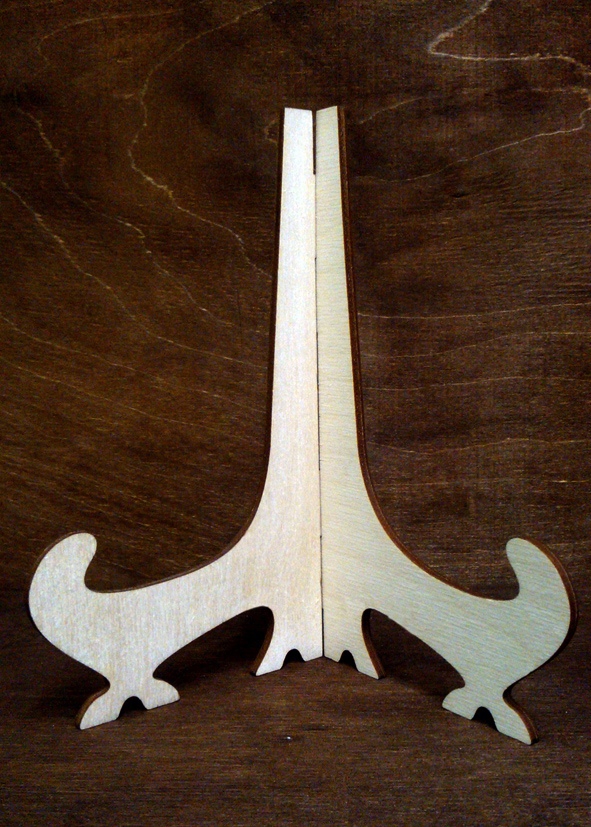 طرح سه بعدی قاب و پایه بشقاب مناسب برای استفاده در دستگاه های cnc چوب و cnc لیزر - laser cut frame plate stand 3mm cdr file