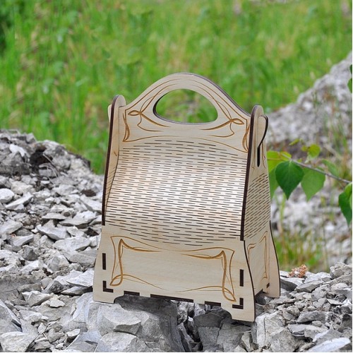 طرح کیف چوبی طرح کیف جواهرات مناسب برای استفاده در دستگاه های cnc چوب و cnc لیزر - laser cut wooden hand bag jewelry bag cdr file