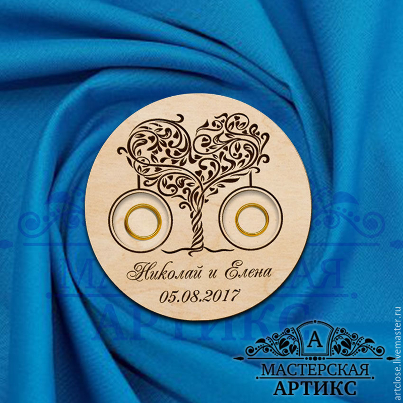 طرح حکاکی پلاک حلقه و جا حلقه ای مناسب برای استفاده در دستگاه های cnc چوب و cnc لیزر - laser cut engraved ring plate ring holder cdr file