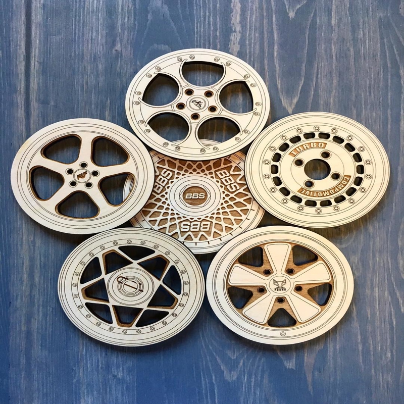 طرح برش زیرلیوانی برای لیزر مناسب برای استفاده در دستگاه های cnc چوب و cnc لیزر - laser cut coasters designs cdr file