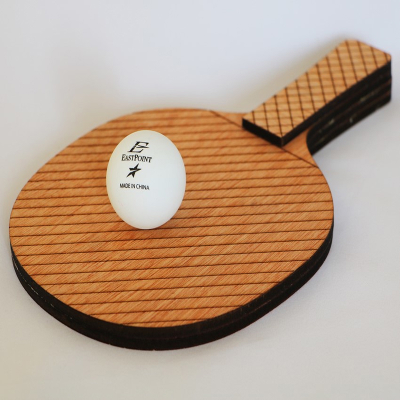 طرح راکت پینگ پنگ مناسب برای استفاده در دستگاه های cnc چوب و cnc لیزر - laser cut ping pong paddles svg file