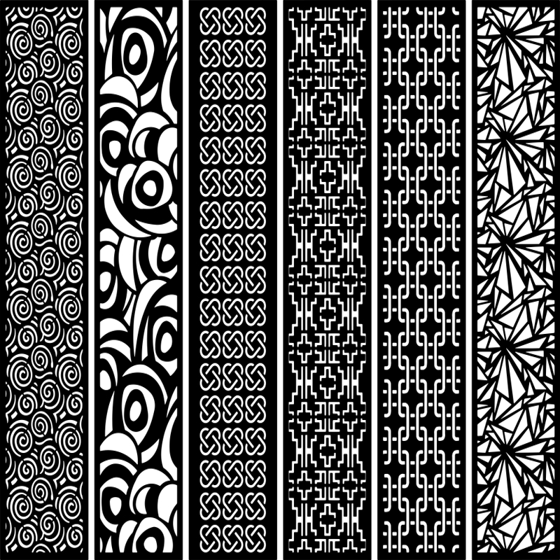 طرح‌های صفحه نمایش مناسب برای استفاده در دستگاه های cnc چوب و cnc لیزر - laser cut screens patterns cdr file