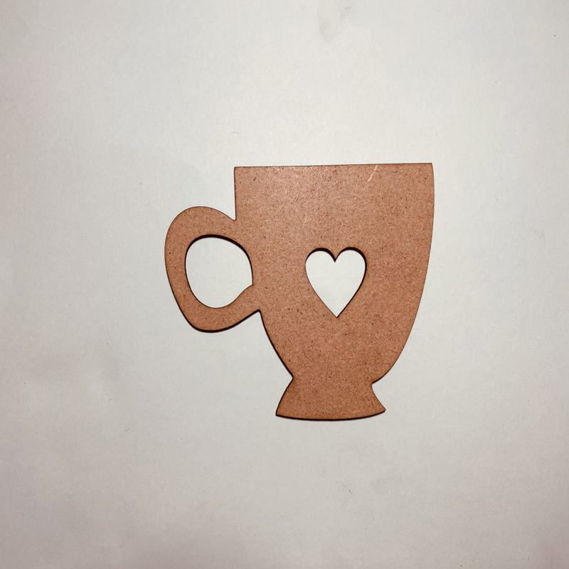 طرح فنجان قهوه مناسب برای استفاده در دستگاه های cnc چوب و cnc لیزر - laser cut coffee cup unfinished wood shape craft cdr file