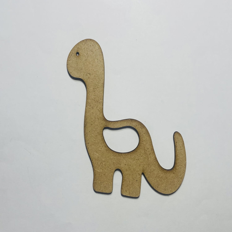طرح چوب ناتمام برونتوسوروس مناسب برای استفاده در دستگاه های cnc چوب و cnc لیزر - laser cut unfinished wood brontosaurus cutout craft cdr file