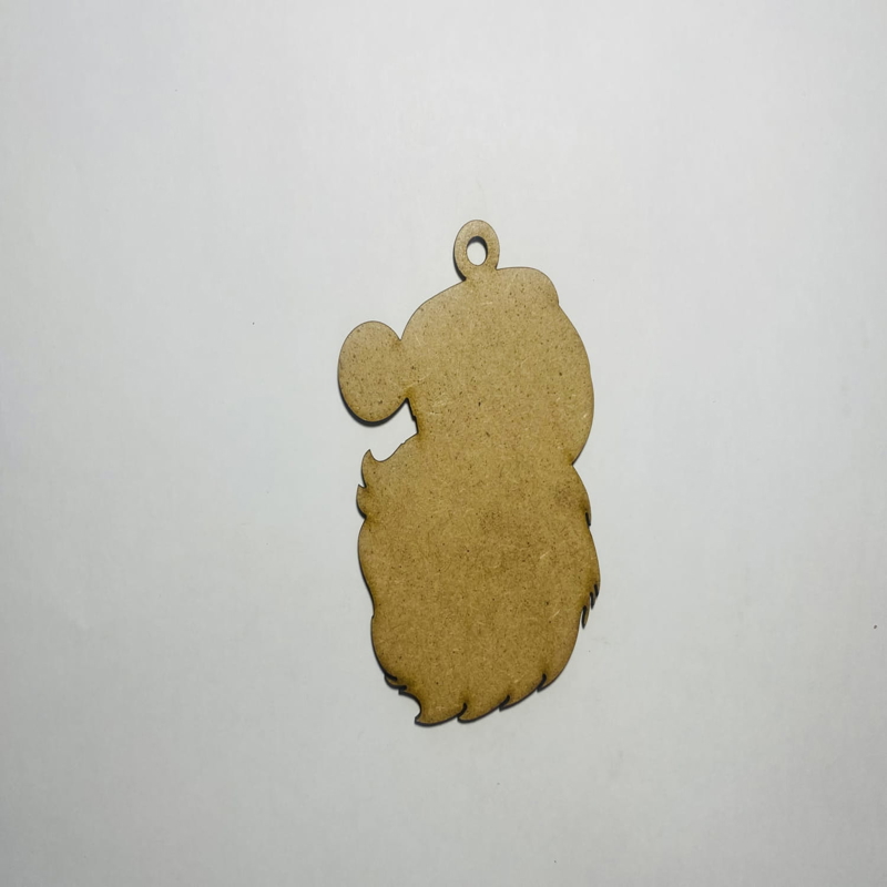 طرح چهره بابانوئل طرح کریسمس مناسب برای استفاده در دستگاه های cnc چوب و cnc لیزر - laser cut santa face ornament christmas craft blank decoration cdr file