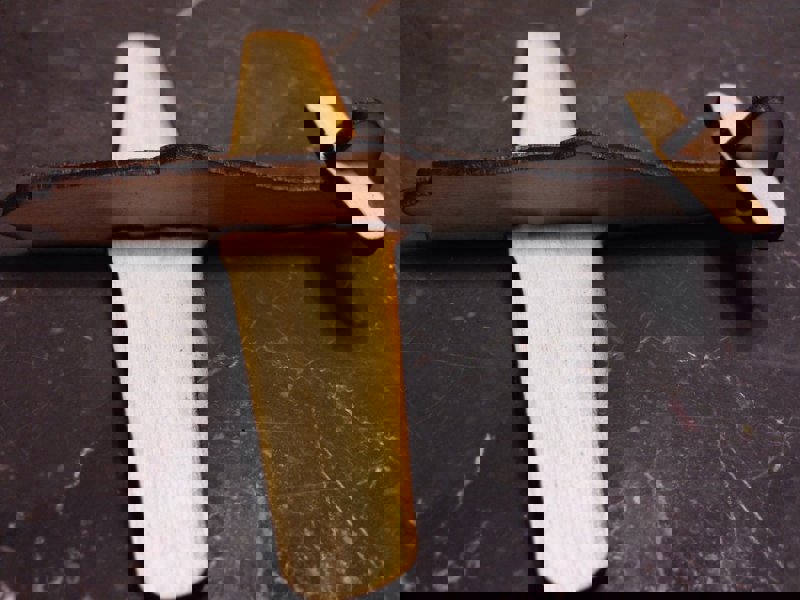 طرح هواپیمای اسباب بازی ساده مناسب برای استفاده در دستگاه های cnc چوب و cnc لیزر - laser cut simple toy aircraft dxf file