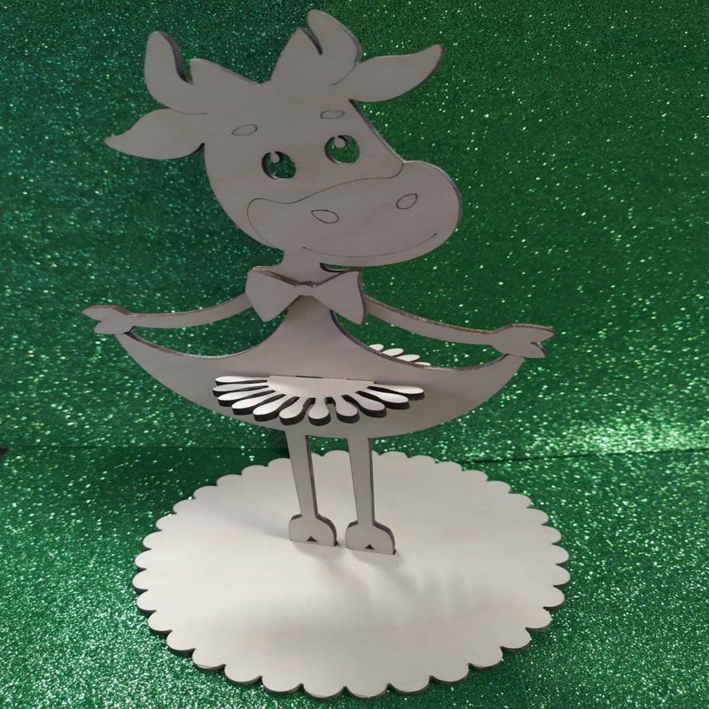 طرح جا دستمال سفره بورنکا داشا مناسب برای استفاده در دستگاه های cnc چوب و cnc لیزر - laser cut burenka dasha napkin holder cdr file