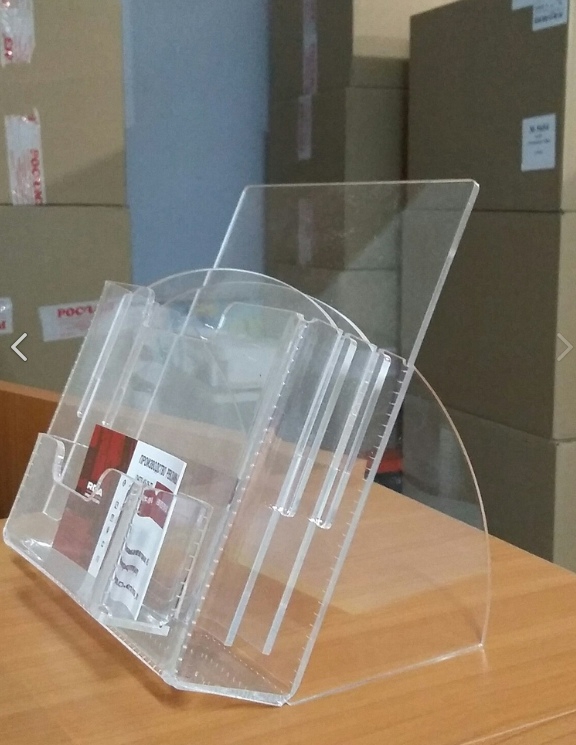 طرح جا بروشور رومیزی مناسب برای استفاده در دستگاه های cnc چوب و cnc لیزر - laser cut desk brochure holder cdr file