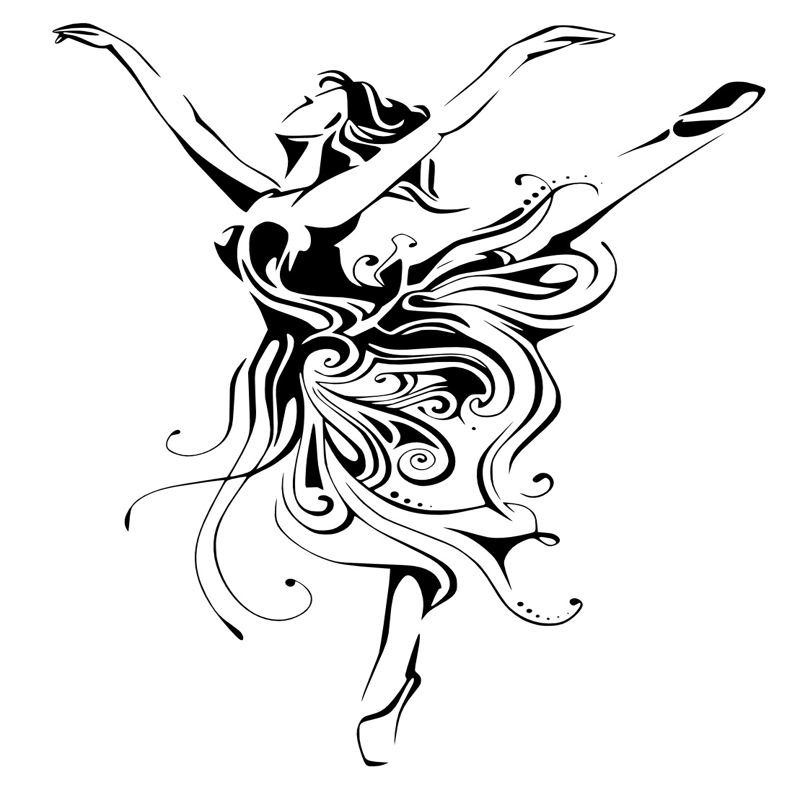طرح فایل سی دی آر رقصنده زن بالرین مناسب برای استفاده در دستگاه های cnc چوب و cnc لیزر - ballerina female dancer cdr file