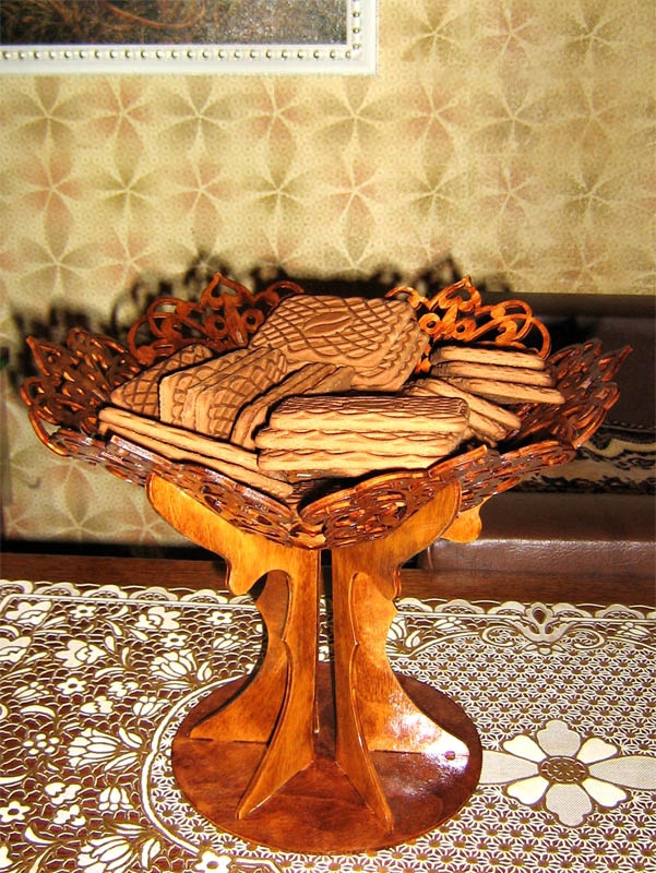 طرح کاسه مناسب برای استفاده در دستگاه های cnc چوب و cnc لیزر - laser cut bowl dxf file