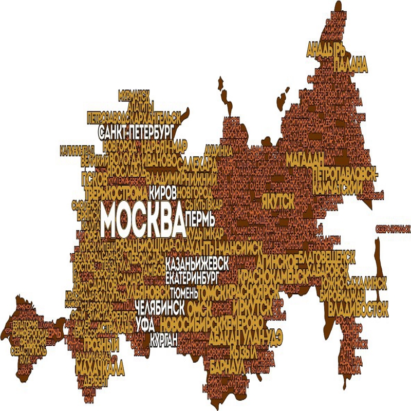 طرح نقشه روسیه مناسب برای استفاده در دستگاه های cnc چوب و cnc لیزر - map of russia cdr file