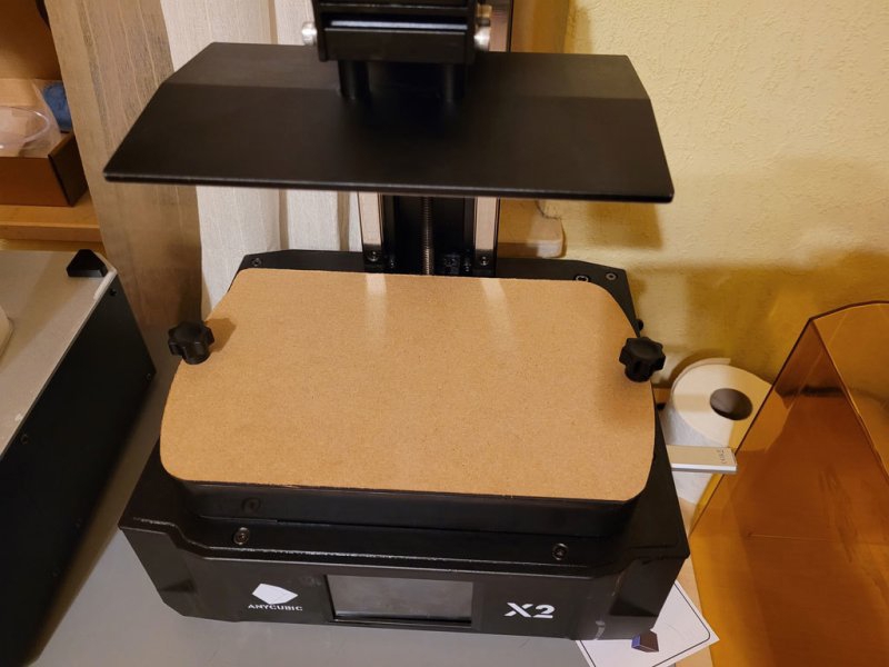 طرح هری مکعب تک رنگ x2 مناسب برای استفاده در دستگاه های cnc چوب و cnc لیزر - laser cut anycubic mono x2 resin tank cover dxf file