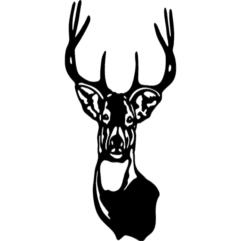 طرح گوزن نر و ماده مناسب برای استفاده در دستگاه های cnc چوب و cnc لیزر - buck mule deer dxf file
