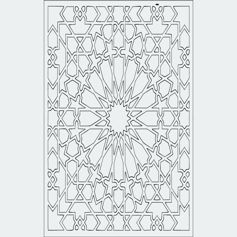 طرح مشبک مناسب برای استفاده در دستگاه های cnc چوب و cnc لیزر - grille pattern dxf file