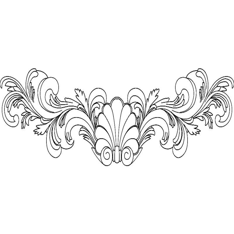 طرح فریم ۹ مناسب برای استفاده در دستگاه های cnc چوب و cnc لیزر - frame 9 dxf file
