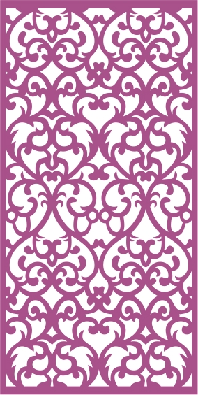 طرح و الگوی پنل انتزاعی گلدار، مناسب برای استفاده در دستگاه های cnc چوب و cnc لیزر - abstract laser cut panel pattern floral cdr file
