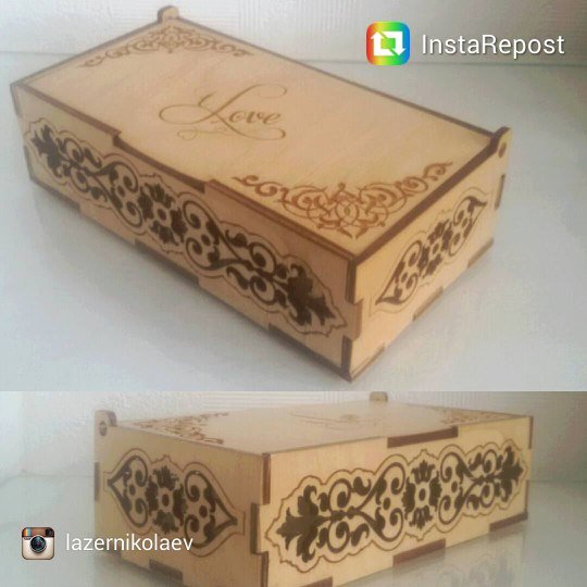 طرح جعبه چوبی حکاکی شده با به همراه درب مناسب برای استفاده در دستگاه های cnc چوب و cnc لیزر - laser cut wooden engraved box with lid